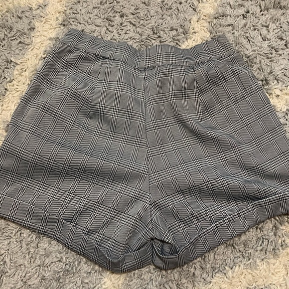 POOF black and white plaid shorts - Picture 2 of 2